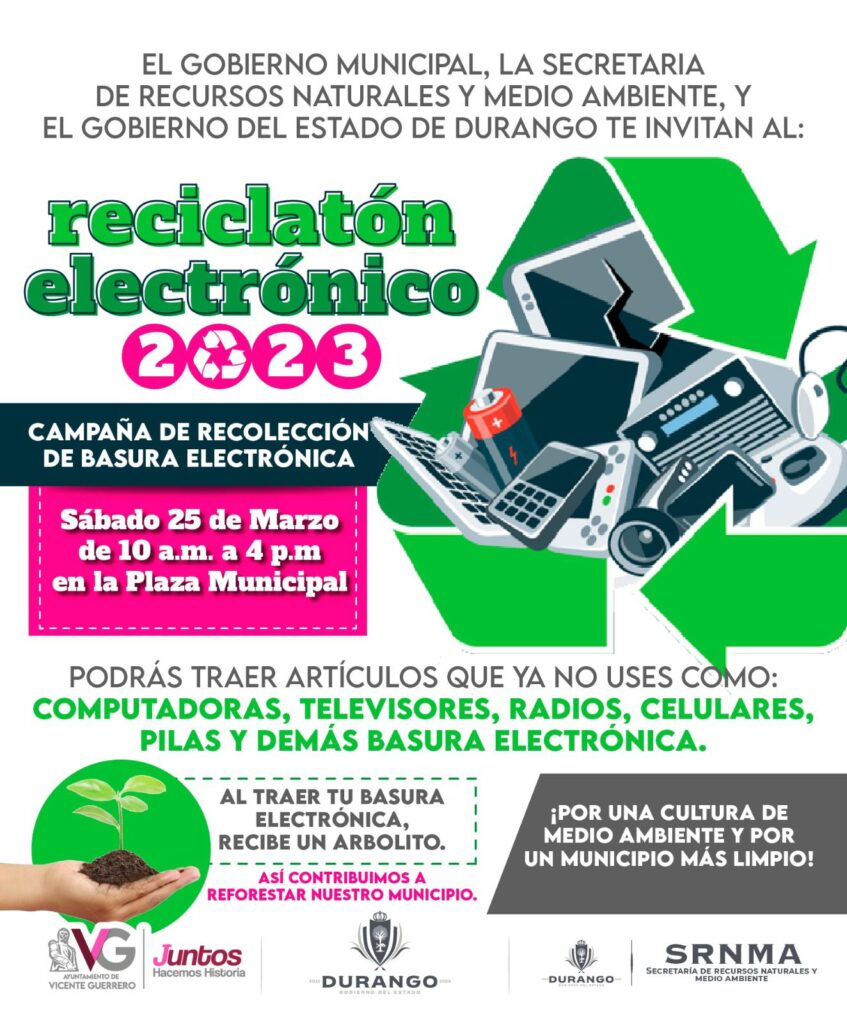 Campaña de reciclaje electrónico.