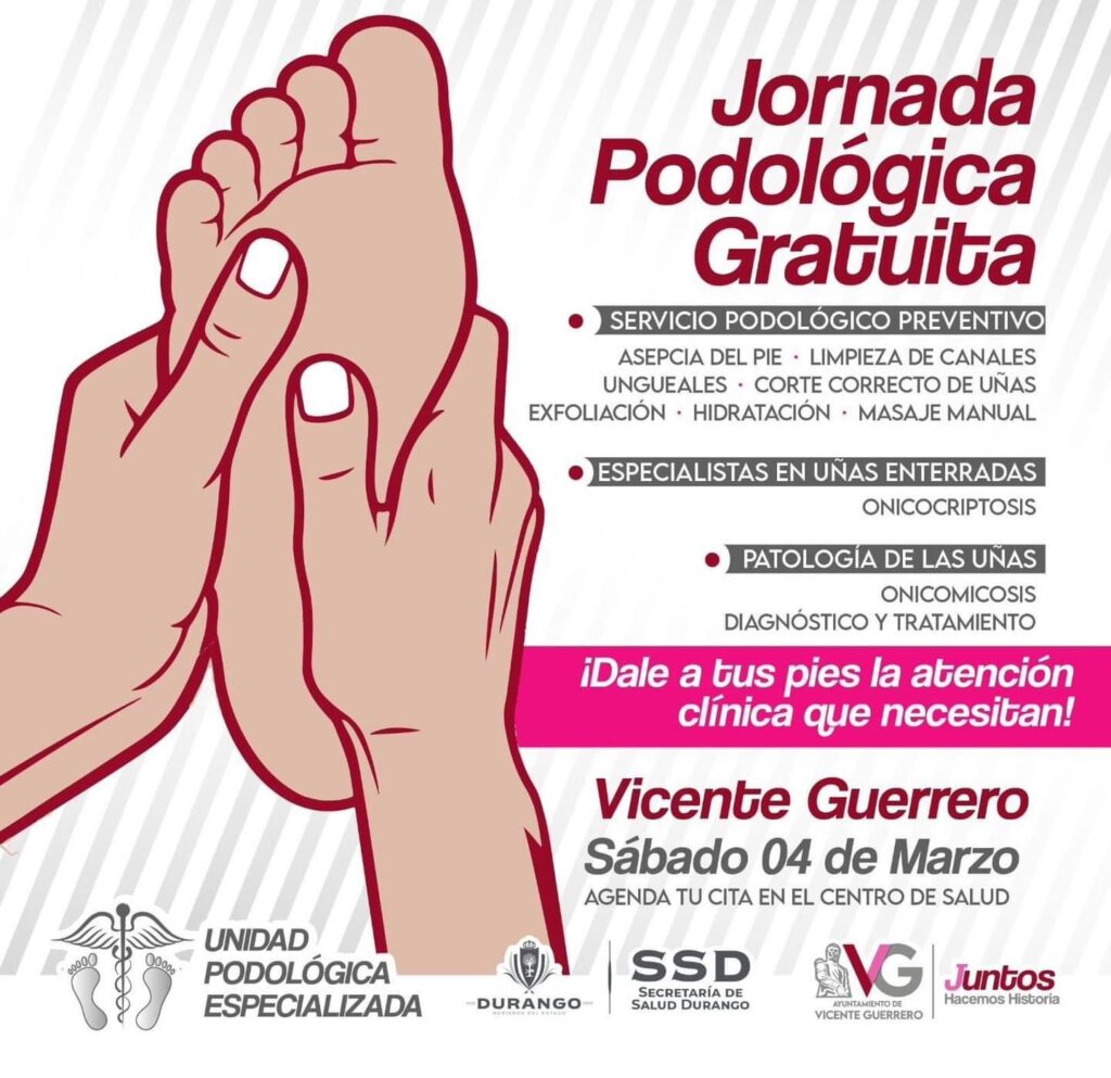 Jornada Podológica Gratuita para el 4 de marzo