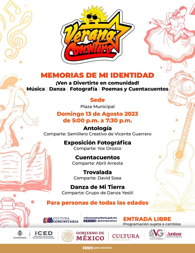  ¡Ven y Disfruta de un Domingo Cultural en Vicente Guerrero!