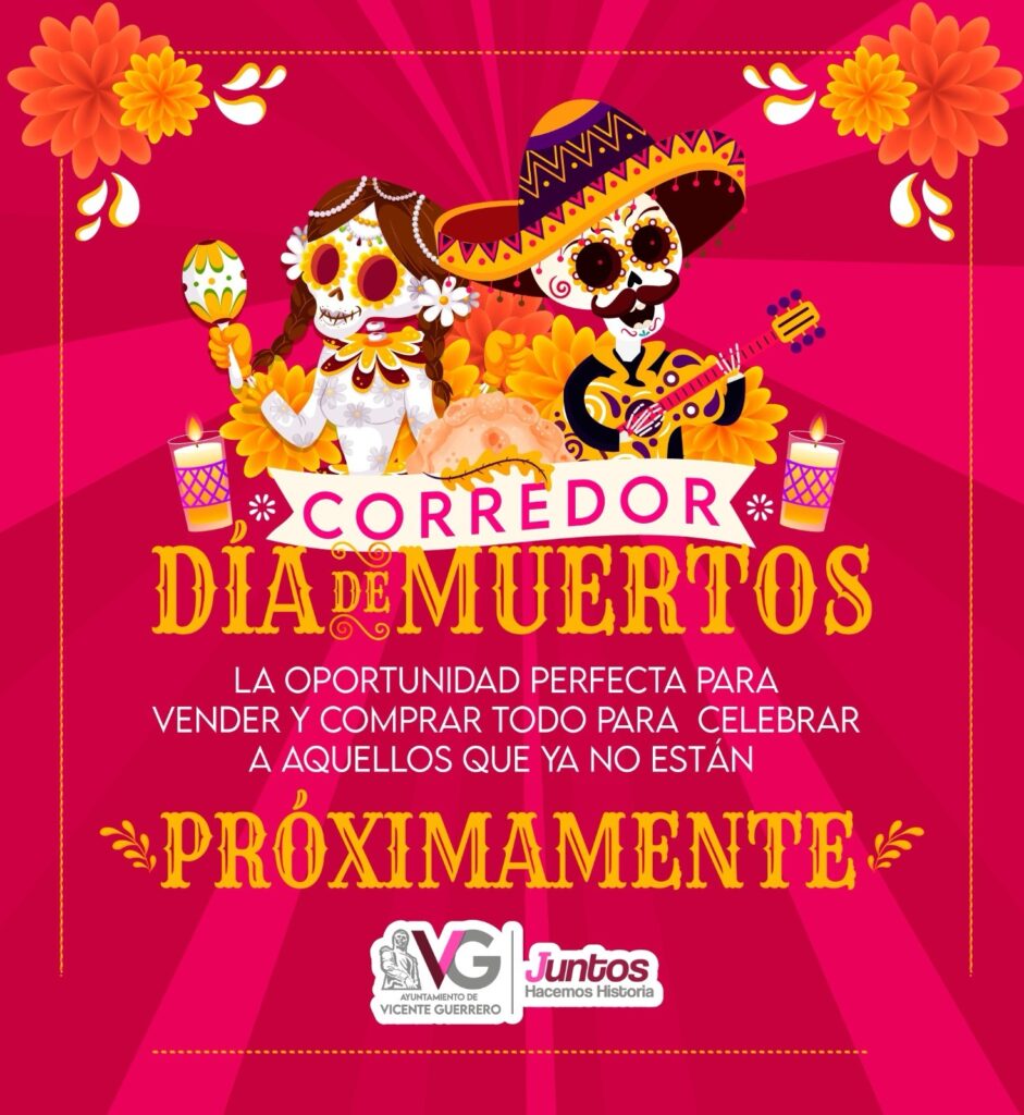 Se prepara corredor comercial de día de muertos.