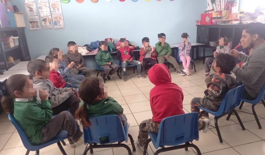 Psicoeducación derecho de los niños en Vicente Guerrero.