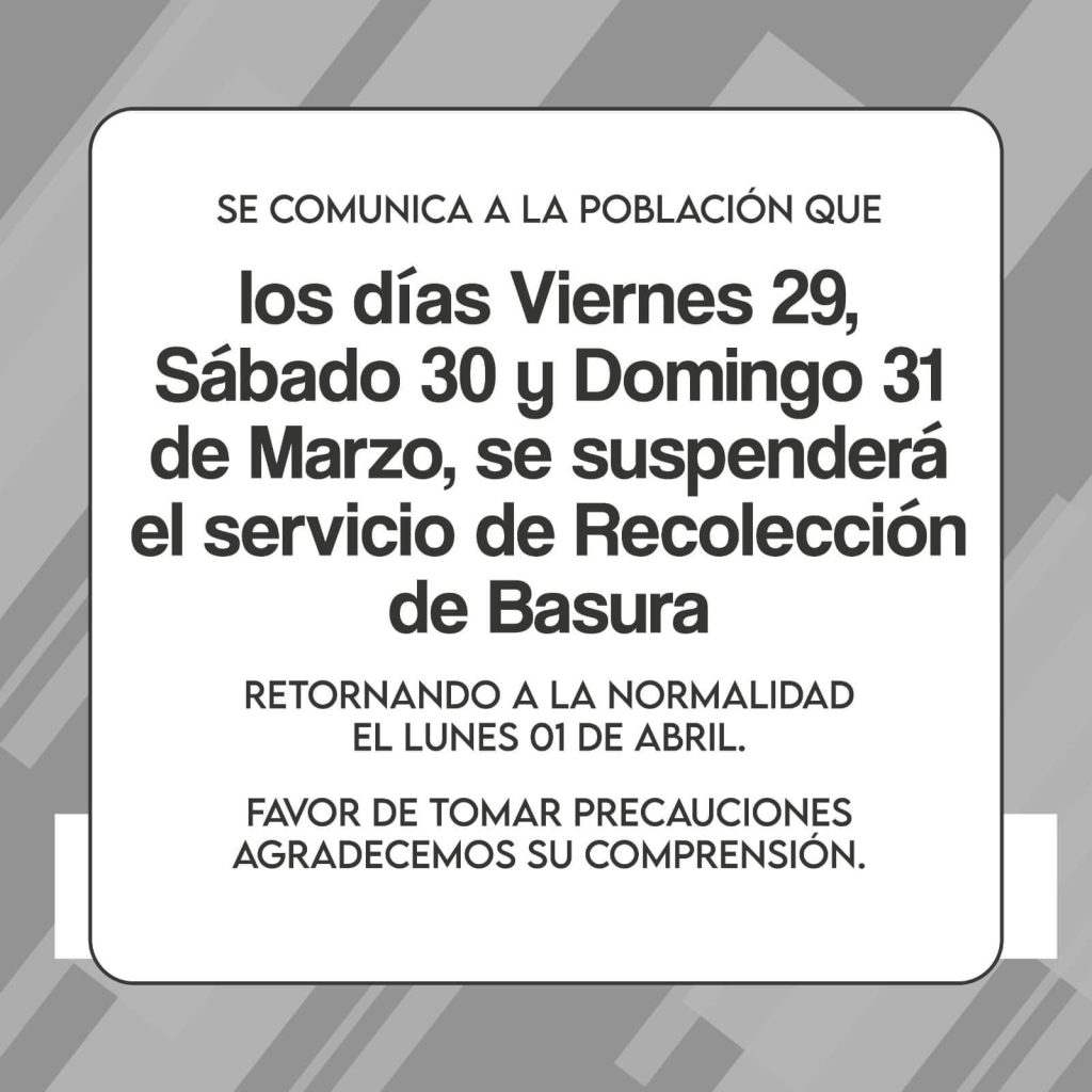 El Departamento de Limpieza Informa