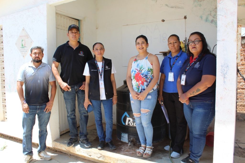 Verifica CAED cloración de pozos en Vicente Guerrero.