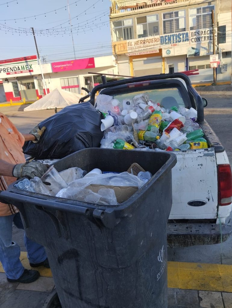 Aumenta&nbsp; el volumen de basura durante días de feria.