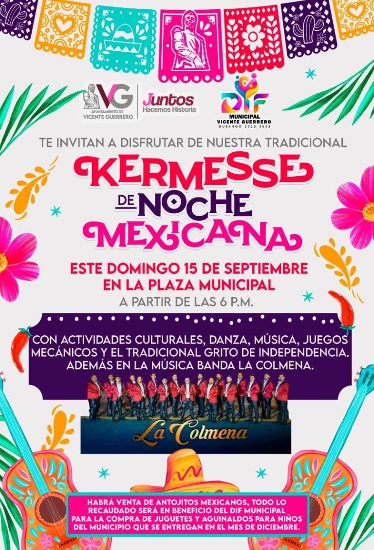 Evento Grito De Independencia Y Kermesse Mexicana Vicente Guerrero