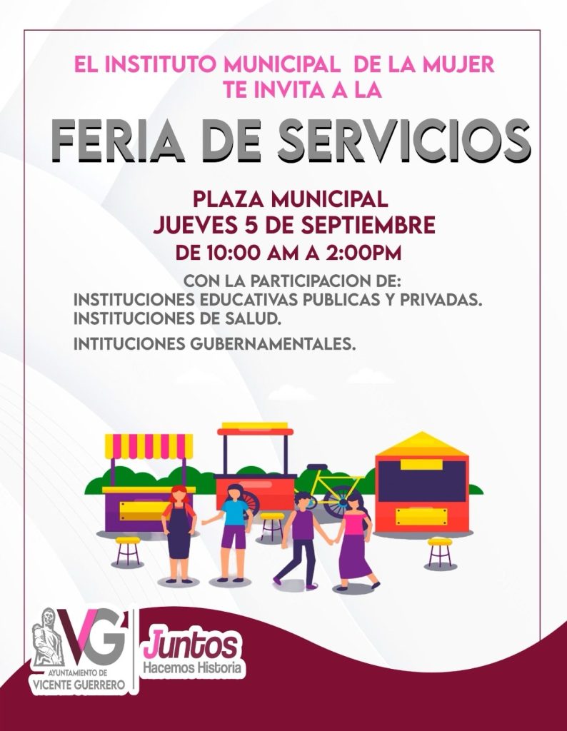 ✅ Evento: Feria de servicios por parte del Instituto Municipal de la Mujer