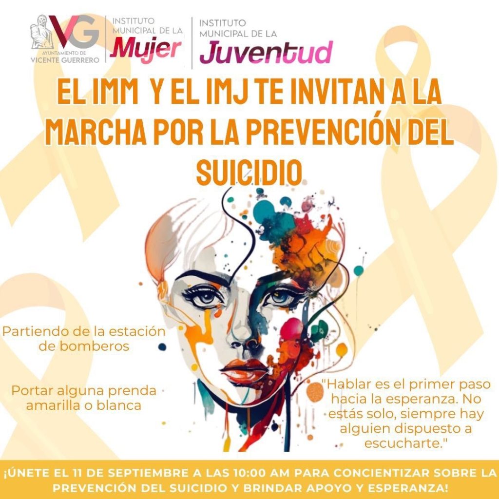 ✅Evento: marcha por la prevención del suicidio.