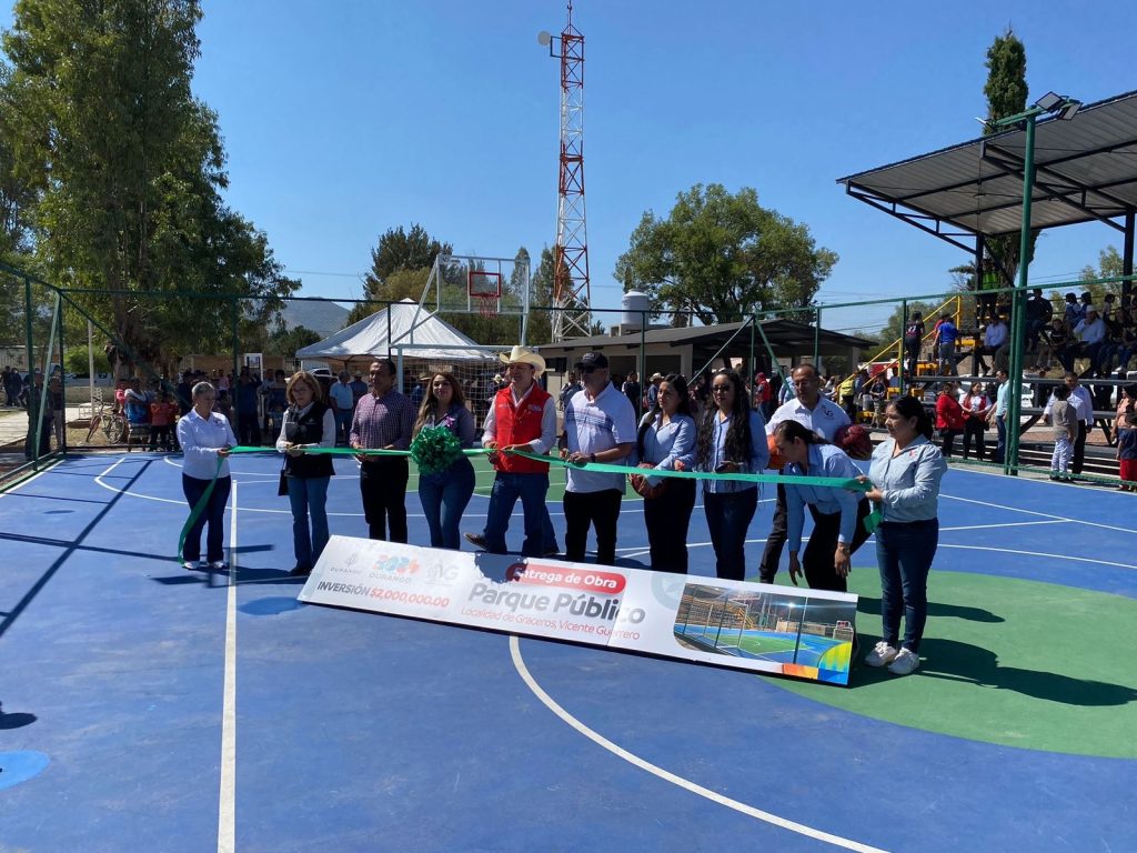 Inauguran nuevo espacio deportivo en Graseros.