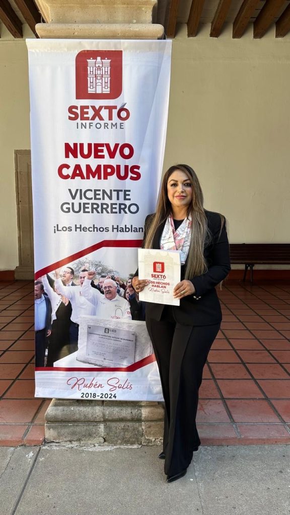 Juanita Acevedo resalta el impacto del nuevo campus de la UJED en Vicente Guerrero