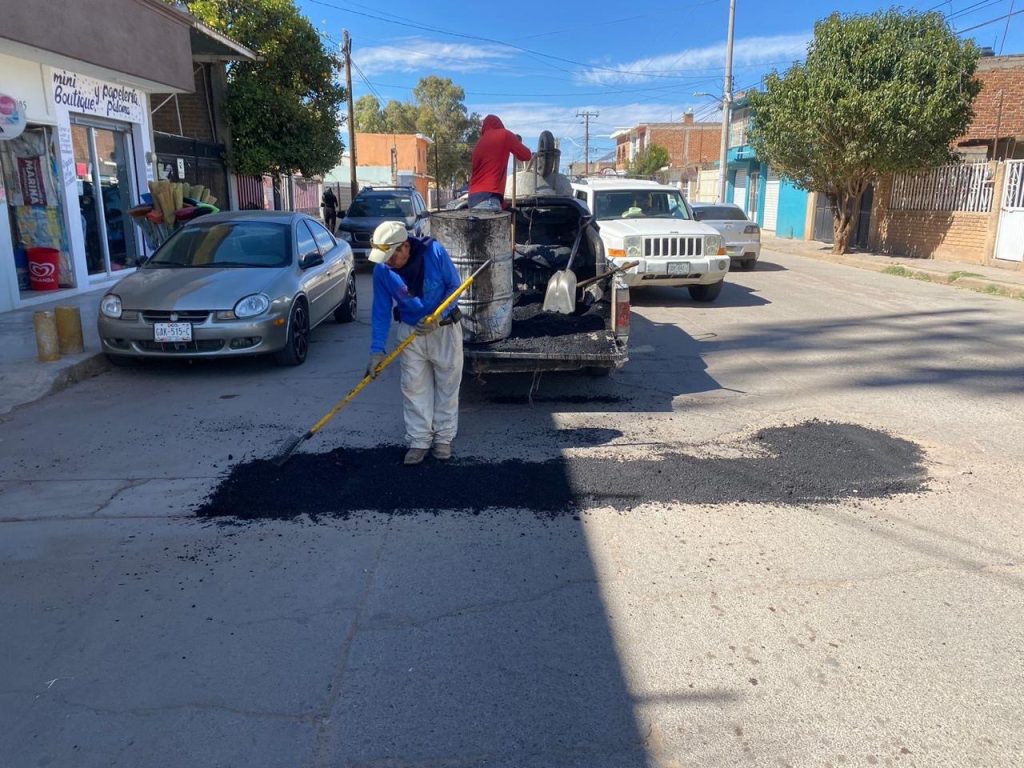 Se bachean calles en Vicente Guerrero.