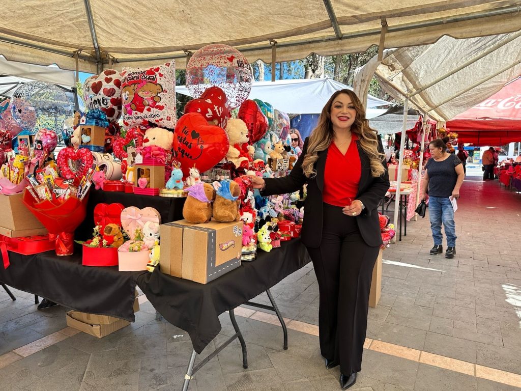 Corredor comercial del amor y de la amistad.