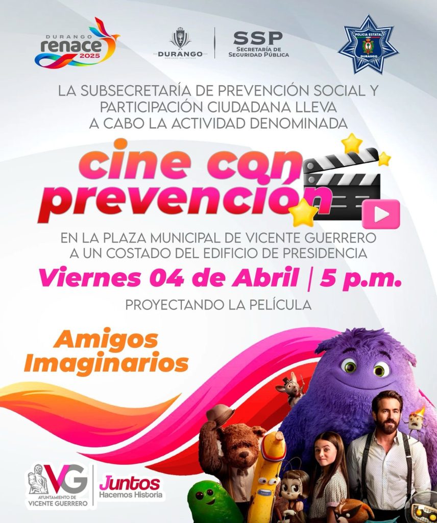 Realizarán proyección de cine en Vicente Guerrero.