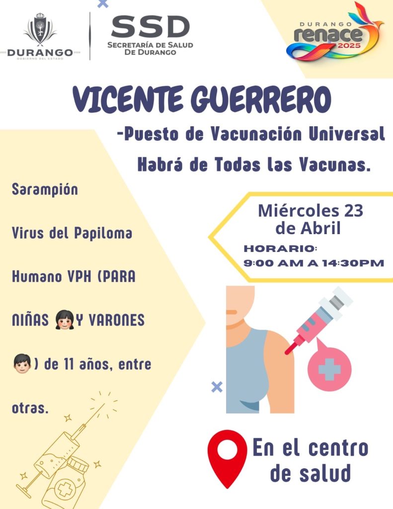 La secretaria de salud, nos comparte la siguente informacion.