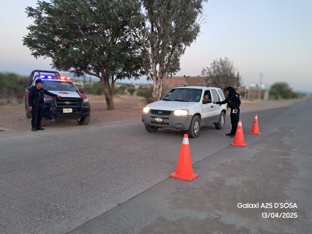 Operativo de seguridad vial.